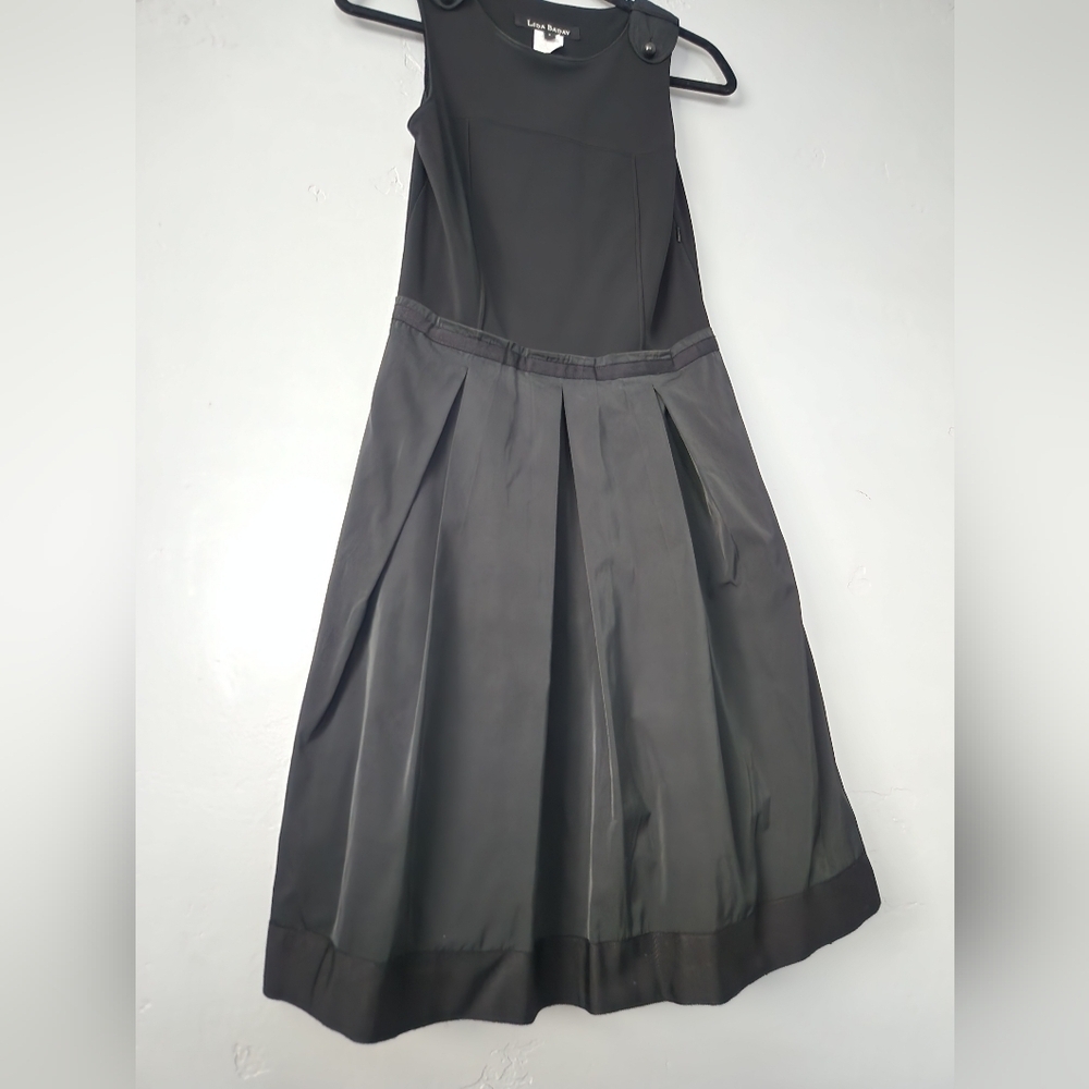 Lida Biday Sleeveless Fit And Flare Dress Black Sz 4 - Picture 3 of 9